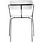 Stuhl BISTRO, stapelbar bis zu 4 Stück, B 535 x T 545 x H 760 mm, Stahlrohr & Polypropylen, weiss, 2 Stück