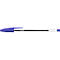 Stylo à bille BIC Cristal Original bleu, boîte de 10, 1,0 mm, pointe moyenne