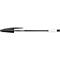 Stylo à bille BIC Cristal Original Noir, boîte de 4, 1,0 mm, pointe moyenne