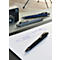 Stylo à bille rétractable Faber-Castell Poly Ball XB, recharge XB, bleu