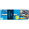 Stylo à bille Schneider K15, largeur de trait Medium 1,0 mm, couleur d'écriture bleu, corps de couleur assortie, indélébile, rechargeable, 50 pièces