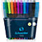 Stylo à bille Schneider Vizz, largeur de trait M, Gelco®, indélébile, 10 pièces, couleurs assorties