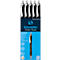 Stylo à bille Slider Rave, noir-noir, 5 pièces