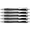 Cinq stylos noirs Schneider Slider Rave XB.