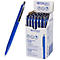 Stylo à bille bleu à côté d'une boîte contenant de nombreux stylos à bille, marque Westcott.