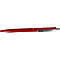 Stylo à bille rouge, avec clip argenté.
