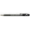 Un stylo à bille gris avec une pointe argentée, une poignée et un clip noirs. Le stylo porte la mention "Paper Mate FLEXGRIP ultra 1.0".