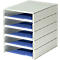 styro® ladebox Stryroval, 5 open laden, C4, polystyreen, blauw