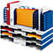 styro® sorteerstation styrodoc Standaard, C4, 3 etages/3 rijen/9 vakken, grijs/blauw