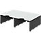 styro® Sortierstation styrodoc Jumbo, DIN C4, 1 Etage/2-reihig/2 Fächer, schwarz