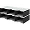 styro® Sortierstation styrodoc Jumbo, DIN C4, 2 Etagen/3-reihig/6 Fächer, schwarz