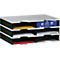styro® Sortierstation styrodoc Standard, DIN C4, 3 Etagen/2-reihig/6 Fächer, grau/schwarz
