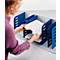 styro® Sortierstation Styrorac, 8 Trennwände + 3 Tablare, flexible Aufteilung, blau