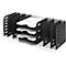styro® Sortierstation Styrorac, 8 Trennwände + 3 Tablare, flexible Aufteilung, schwarz