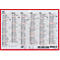 Kalender für 2027 mit Monatsübersicht und Feiertagsanzeige, roter Rahmen, schwarze Schrift.