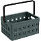 Sunware Klappbox Square, Inhalt 24 Liter, mit Griff, schwarz
