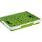 Sunware vouwkrat Square, L 435 x B 310 x H 213 mm, 24 liter, met handgreep, groen/wit