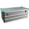 Super-box, licht metaal, met stapelhoeken, 150 l