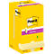 Super Sticky Z-Notes Post-it R33012SY, pour distributeur Z-Notes, 12 blocs, 90 feuilles par bloc, 76 x 76 mm chacun, certifié PEFC, jaune