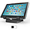 Support à tablette universel Compulocks, montage horizontal, avec câble de sécurité, aluminium, noir