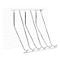 Support à vélos incliné verticalement WSM, 1 côté, p. pneus jusqu'à 60 mm de large, l. 2100 x P 1470 x H 2010 mm, acier galvanisé, pour 6 vélos