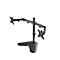 Support d'écran double FPMA-D550DDBLACK NewStar, jusqu'à 32', inclinable/rotatif/pivotant, hauteur & profondeur réglables
