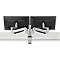 Support d'écran double Premium Office BakkerElkhuizen, jusqu'à 12 kg, pince de fixation, pivotant/hauteur ajustable, guide-câbles