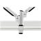 Support d'écran double Premium Office BakkerElkhuizen, jusqu'à 12 kg, pince de fixation, pivotant/hauteur ajustable, guide-câbles