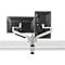 Support d'écran double Premium Office BakkerElkhuizen, jusqu'à 12 kg, pince de fixation, pivotant/hauteur ajustable, guide-câbles