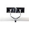 Support d'écran double Smart Office 12 Bakker Elkhuizen, jusqu'à 27', support de table, hauteur ajustable,