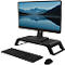 Support d'écran Fellowes Hana™ LT, pour 1 écran jusqu'à 22,6 kg, réglable en hauteur sur 3 positions, avec espace de rangement, L 560 x P 222 x H 102 mm, noir