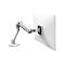 Support d'écran HX Ergotron, pour écrans jusqu'à 42“, ergonomique, hauteur ajustable, avec pince de fixation, blanc