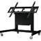Support d'écran mobile eQLift TiltTec, pour 1 écran jusqu'à 75 ″/jusqu'à 73 kg, réglable en hauteur électriquement, inclinable à 90°, VESA, métal, noir profond RAL 9005