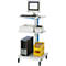 Support d'ordinateur type 6001, l. 650 x P 650 x H 1150 mm, mobile