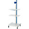 Support d'ordinateur type 6018, l. 650 x P 650 x H 1850 mm, mobile