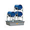 Support de fûts pour support de fûts CEMO type 120, empilable, en acier galvanisé, pour 1 fût de 60 l