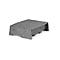 Support de moniteur Circular-Line Bakker Elkhuizen Q-riser 90, en matériau recyclé à 60%, L 300 x P 250 x H 90 mm, gris clair