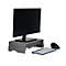 Support de moniteur Circular-Line BakkerElkhuizen Q-riser 110, en matériau recyclé à 60%, L 375 x H 75 x P 250 mm, gris clair