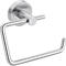 Support de papier toilette tesa Moon, fixation sans perçage, avec solution adhésive, amovible, aspect inox