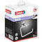 Support de papier toilette tesa Moon, fixation sans perçage, avec solution adhésive, amovible, aspect inox