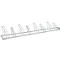 Support de stationnement, 1 face, pour pneus jusqu'à W 55 mm, L 2800 x P 1850 x H 500 mm, acier galvanisé à chaud, 8 places de stationnement, monté