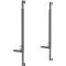 Support de table SOLIDO Varioplex, pour cloison acoustique de bureau AKUSTIX Vario/Vario Eco, pour plateaux de table avec P 17-30 mm, L 43 x H 600 mm, noir, 2 pièces