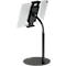 Support de tablette Durable Twist Table, pour tablettes &amp; téléphones portables de 4,7 à 13', réglable en hauteur/rotatif/inclinable, L 190 x P 190 x H 370 mm, plastique &amp; métal, noir