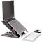 Support ergonomique pour PC portable Ergo-Q 330 BakkerElkhuizen, hauteur ajustable, jusqu'à 17 pouces, pratique même en déplacement
