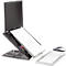 Support ergonomique pour PC portable Ergo-Q 330 BakkerElkhuizen, hauteur ajustable, jusqu'à 17 pouces, pratique même en déplacement
