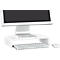Support média en acrylique en forme de U, 350 x 230 x 70 mm, blanc