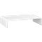 Support média en acrylique en forme de U, 350 x 230 x 70 mm, blanc
