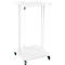 Support mobile Saekko Boy pour sac poubelle de 120 litres, avec couvercle, blanc