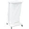 Support mobile Saekko Boy pour sac poubelle de 120 litres, avec couvercle, blanc
