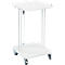 Support mobile Saekko Boy pour sac poubelle de 40 litres, avec couvercle, blanc